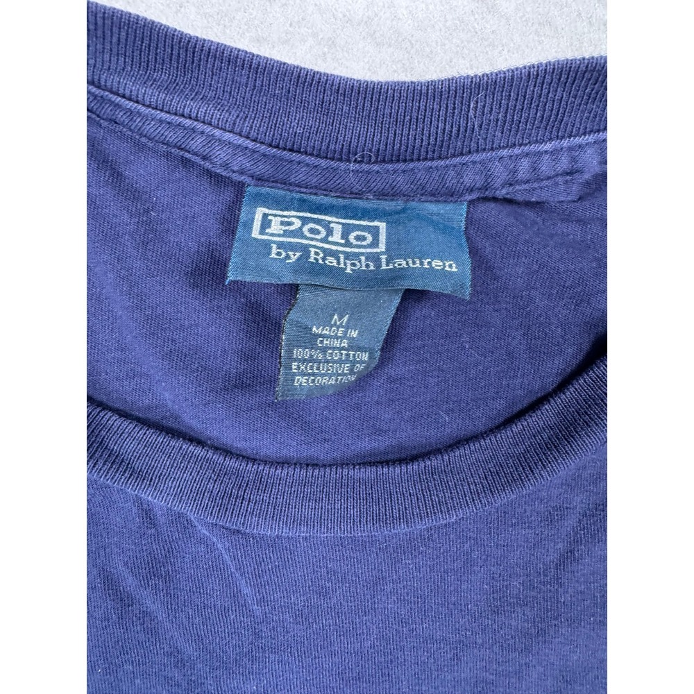 Polo Ralph Lauren Mens T-Shirt Bundle 4pk Navy Blue Yellow Pocket V-Neck Size M - Picture 12 of 16
